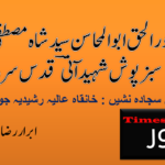 معروف عالم دین حضرت مولانا قاری نور محمدرضوی سڑک حادثہ میں جاں بحق