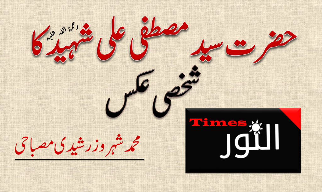 حضرت سید مصطفی علی شہید علیہ الرحمہ کا شخصی عکس 6