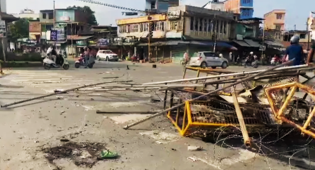 مَنِی پور میں ایک بار پھر کشیدگی،میتئی برادری سراپا احتجاج 5