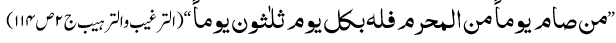 عاشورا وماہ محرم کی فضیلت واہمیت قرآن وحدیث کے تناظر میں 10