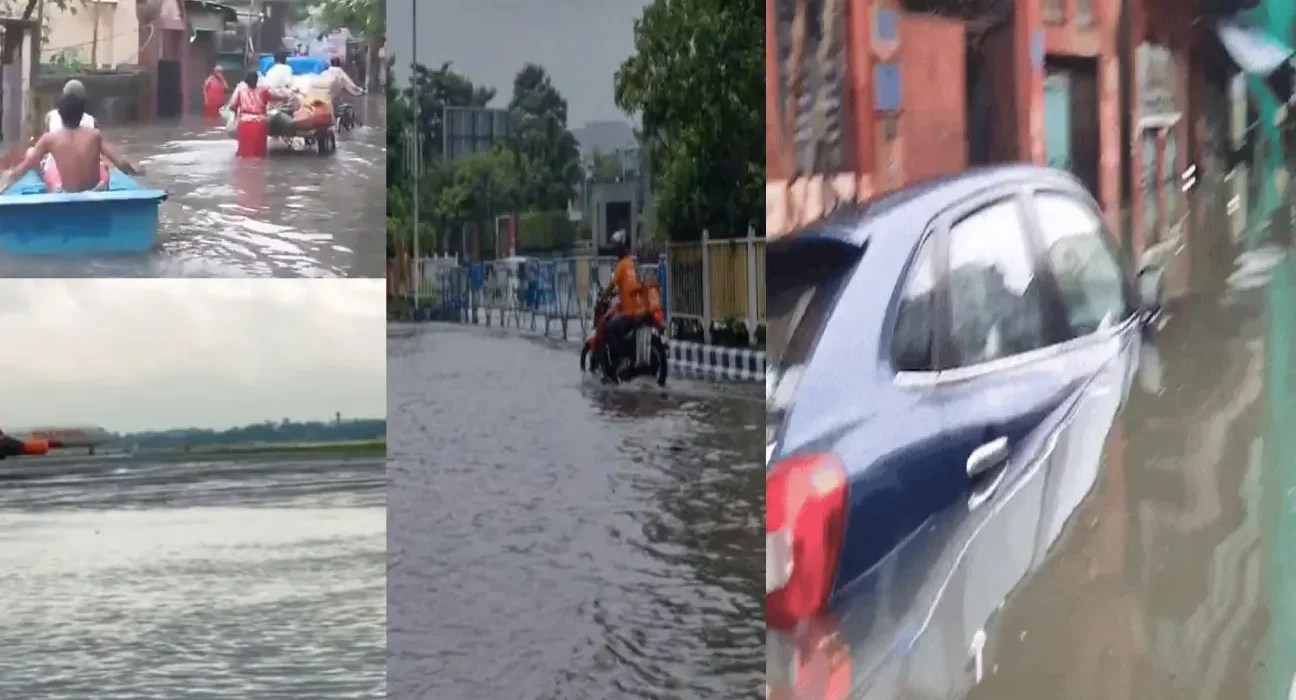 کولکاتا: مسلسل بارش نے دُرگا پوجا کے تہوار کو متاثر کیا 5