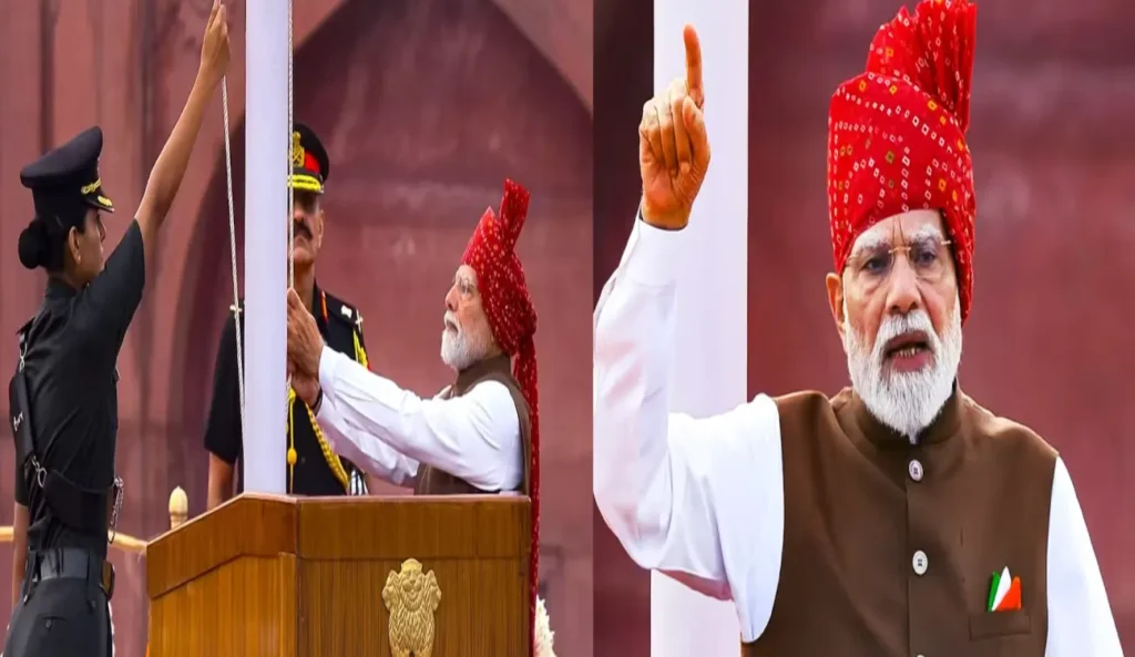 لال قلعے سے مودی کا خطاب، بھارت کی ترقی کا نیا دعویٰ 1