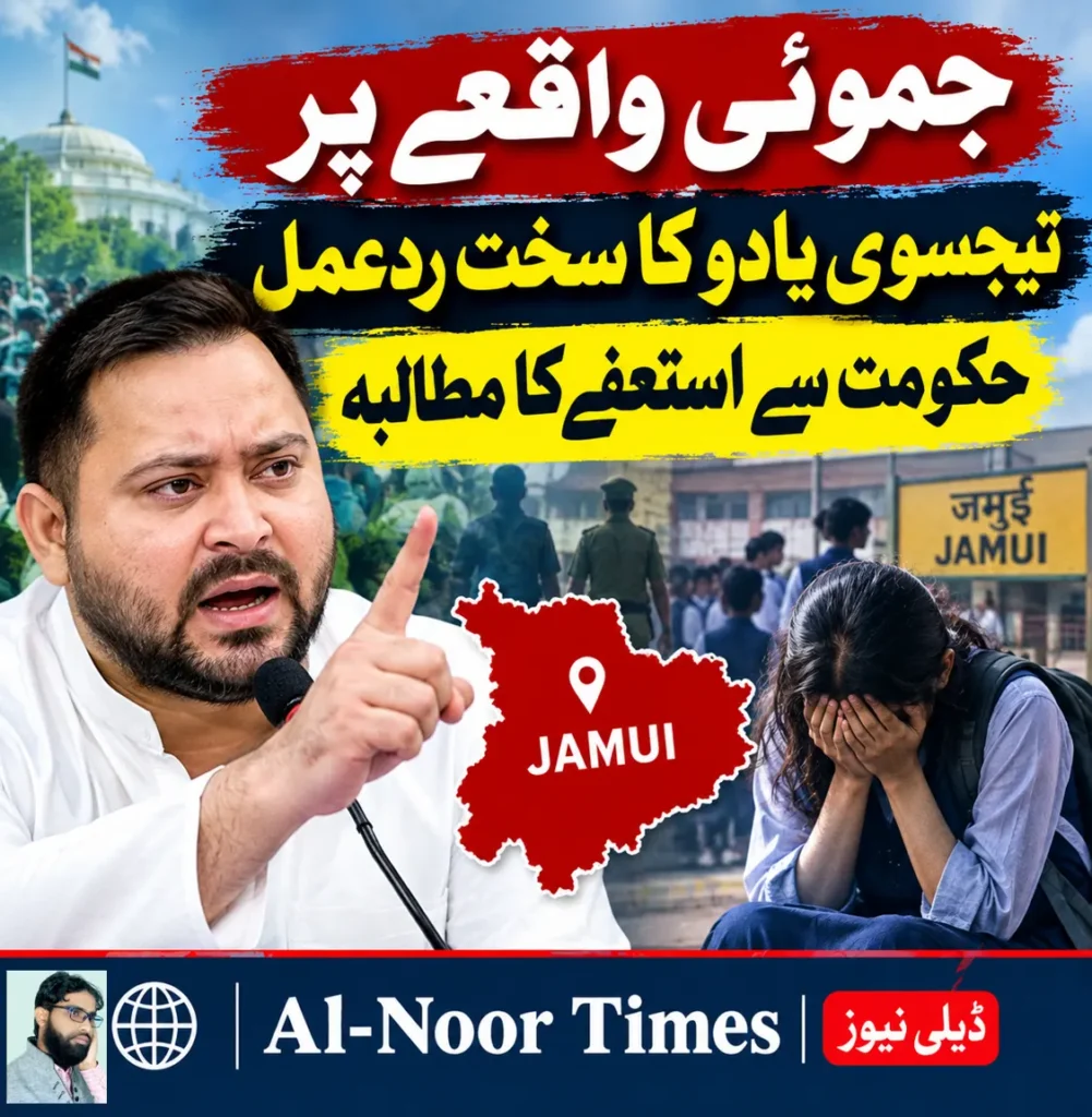 جموئی واقعے پر بہار حکومت پر تیجسوی یادو کی کڑی تنقید 6
